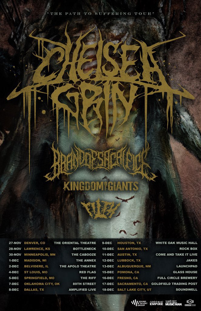 Chelsea Grin 2021 US tour