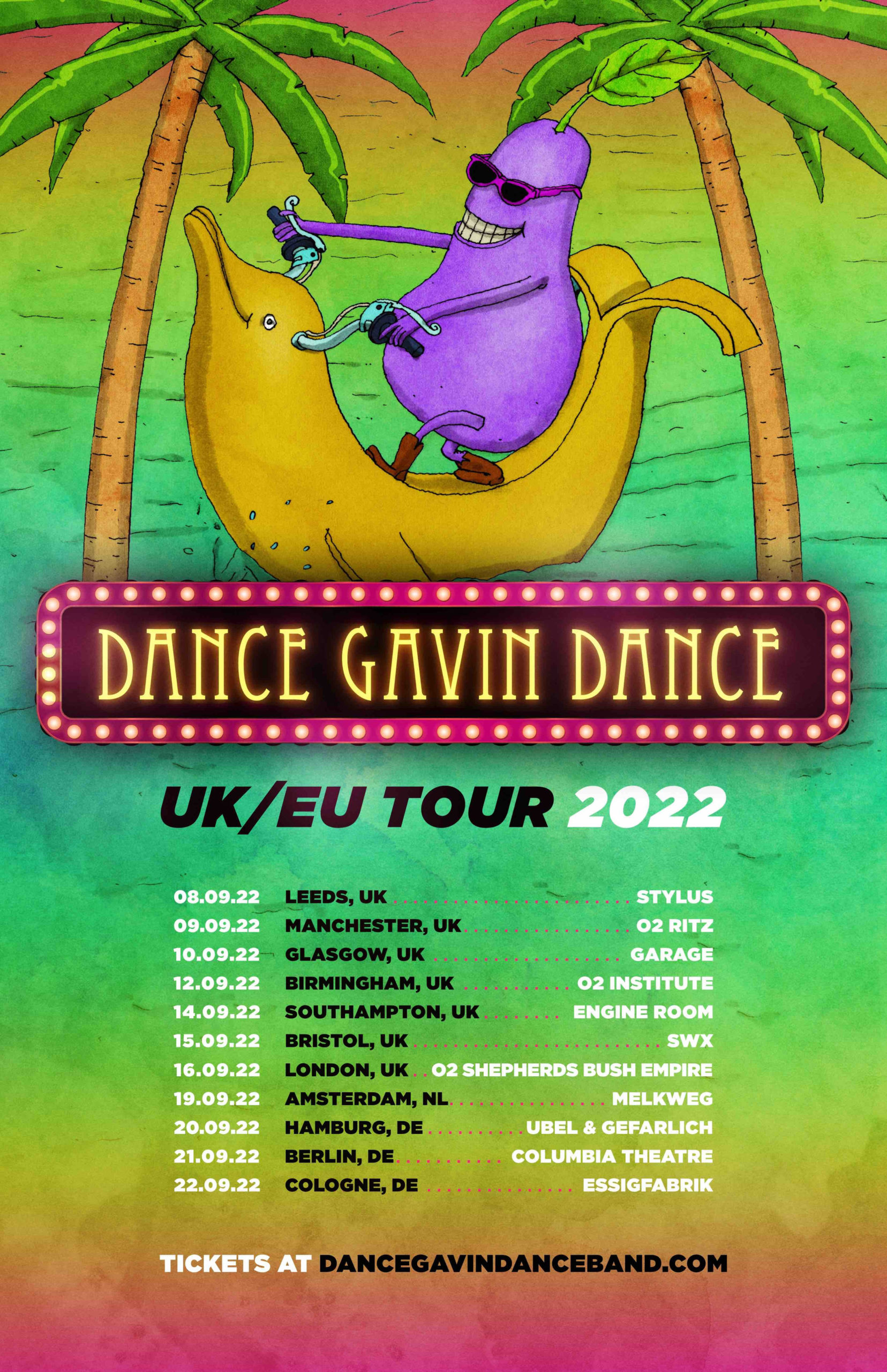 Dance Gavin Dance EUUK Tour